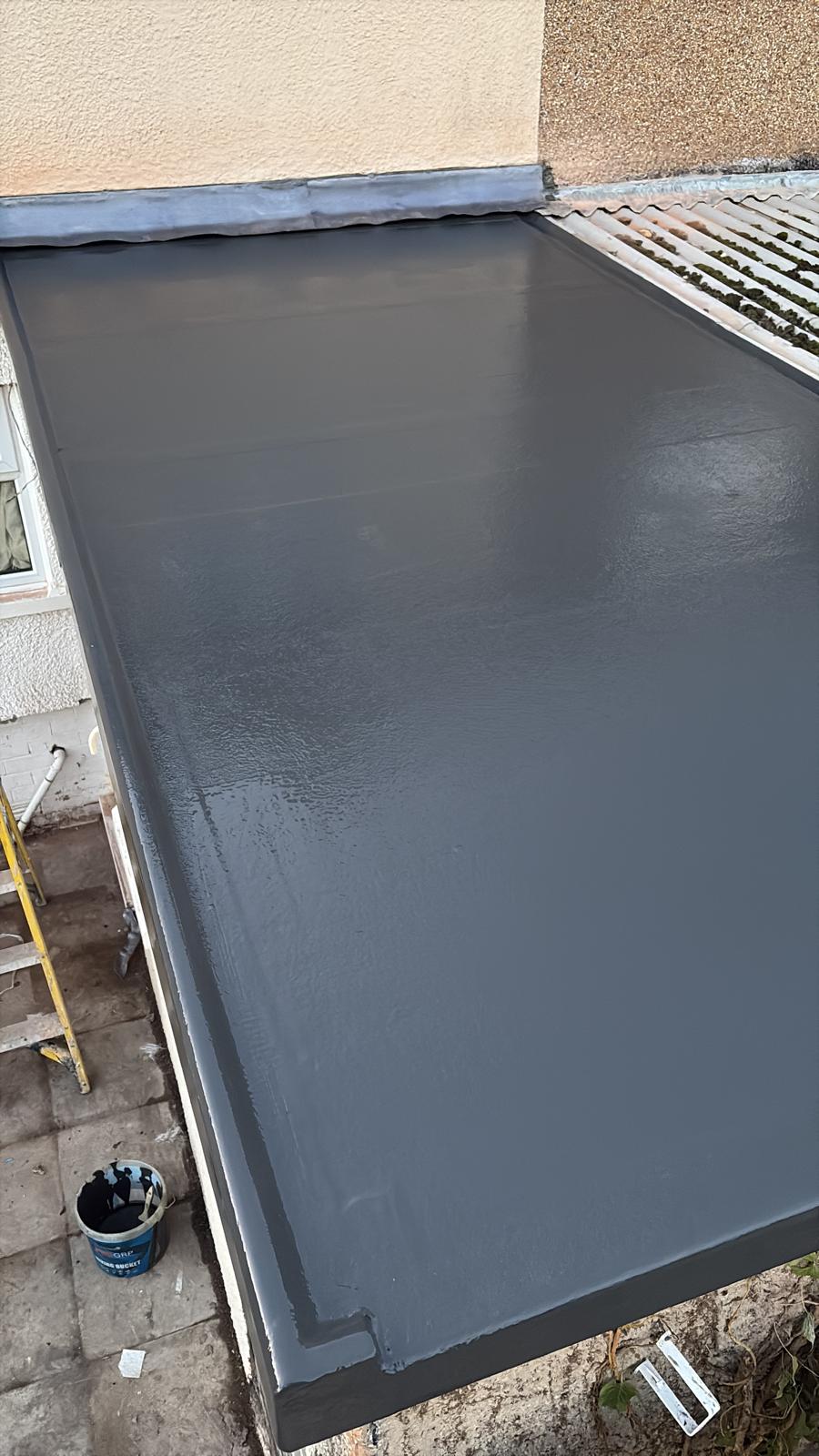 Finished flat roof